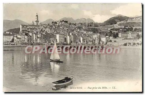 Cartes postales Menton Vue Prise Du Mole