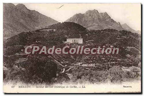 Cartes postales Menton Institut Medical Di�t�tique De Gorbio