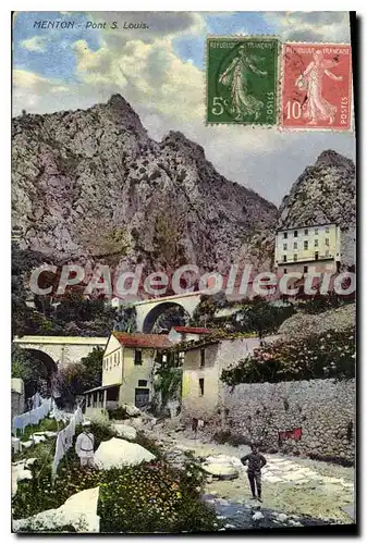 Cartes postales Menton Pont St Louis