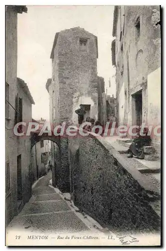 Cartes postales Menton Rue Du Vieux Ch�teau