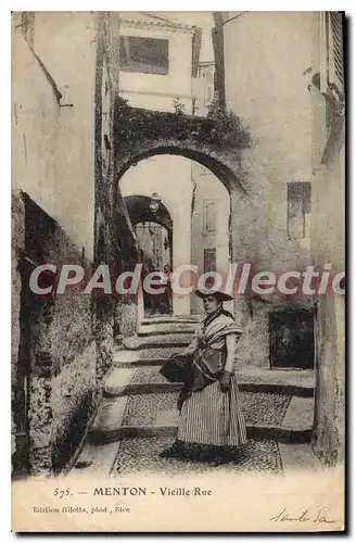 Cartes postales Menton Vieille Rue