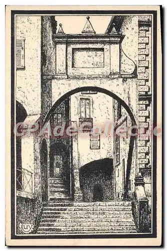 Cartes postales Menton Vieille Rue