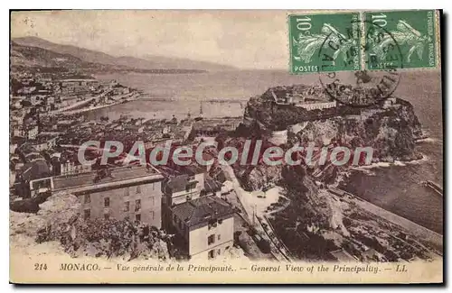Cartes postales Monaco Vue Generale De La Pincipaute