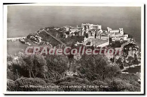 Cartes postales Monaco Le Rocher Rue Prise De La Tete De Chien