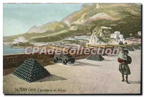 Cartes postales Monte Carlo L'Artillerie Du Prince