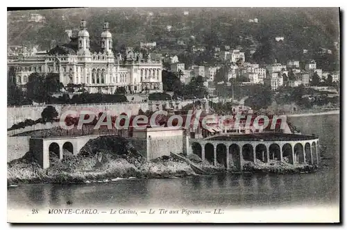 Cartes postales Monte Carlo Le Casino Le Tir Aux Pigeons