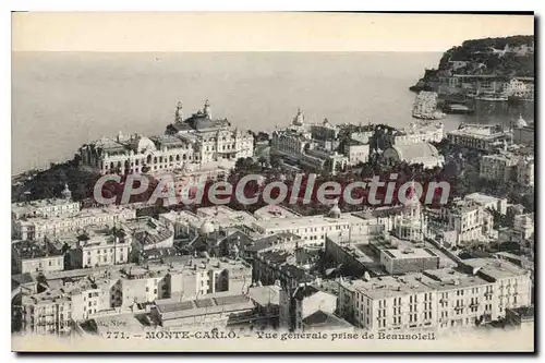 Cartes postales Monte Carlo Vue Generale Prise De Beausoleil