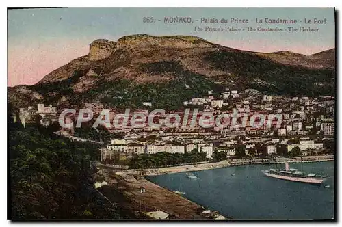 Cartes postales Monaco Palais Du Prince La Condamine le port