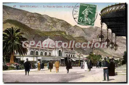 Cartes postales Monte Carlo La Place Du Casino caf� de Paris