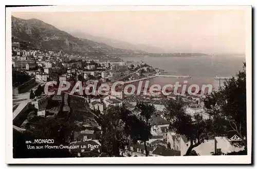 Cartes postales Monaco Vue Sur Monte Carlo et Le Port