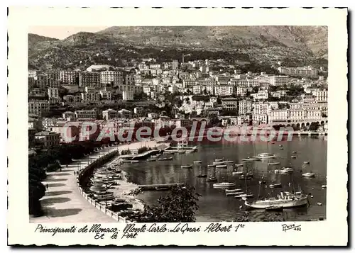 Cartes postales moderne Monaco Principaute De Monte Carlo Le Quai Albert 1er