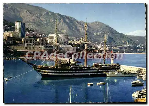 Cartes postales moderne Monaco Vue Sur Le Port Et Monte Carlo