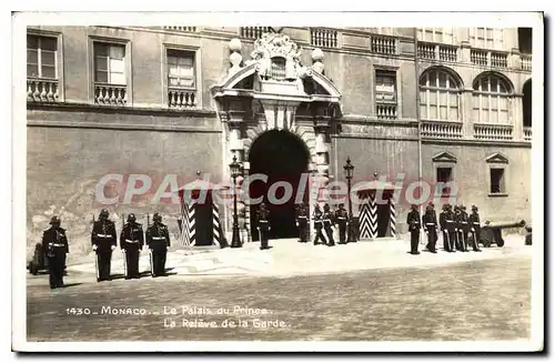 Cartes postales Monaco Le Palais Du Prince rel�ve de la garde
