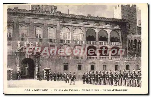 Ansichtskarte AK Monaco Palais Du Prince Carabiniers