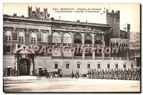 Ansichtskarte AK Monaco Palais Du Prince Carabiniers