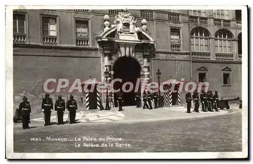 Ansichtskarte AK Monaco Le Palais Du Prince rel�ve de la garde