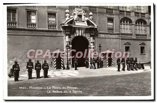 Ansichtskarte AK Monaco Le Palais Du Prince rel�ve de la garde