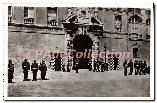 Cartes postales Monaco Le Palais Du Prince rel�ve de la garde