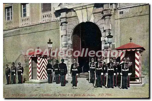 Cartes postales Monaco Garde D'Honneur Du Prince A La Porte du palais