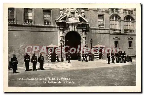 Ansichtskarte AK Monaco Le Palais Du Prince rel�ve de la garde