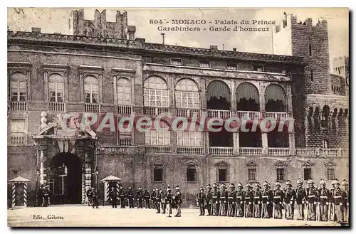 Ansichtskarte AK Monaco Palais Du Prince Carabiniers