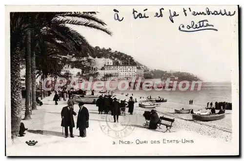 Cartes postales Nice Quai Des Etats Unis