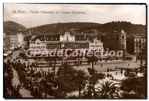 Cartes postales Nice Place Massena Et Casino Municipal