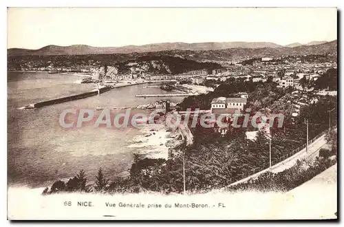 Cartes postales Nice Vue Generale Prise Du Mont Boron