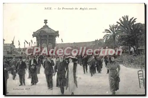 Cartes postales Nice La Promenade Des Anglais Animee