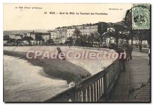 Cartes postales Nice Quai Du Midi Le Tournant des ponchettes