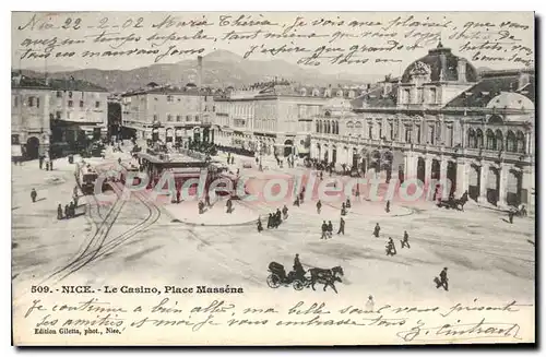 Cartes postales Nice La Casino Place Massena