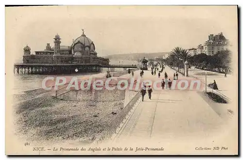 Cartes postales Nice La Promenade Des Anglais Et Le Palais De La Jetee Promenade