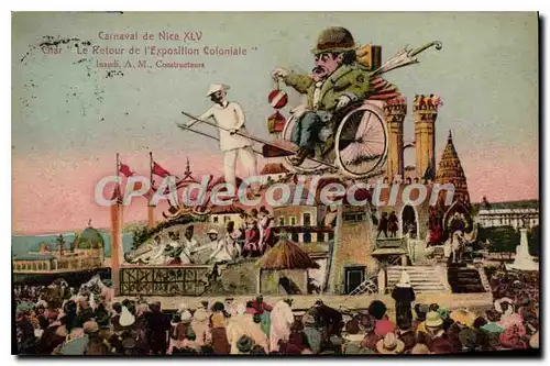 Cartes postales Nice Carnaval de Nice XLV Le Retour De I'Exposition Coloniale