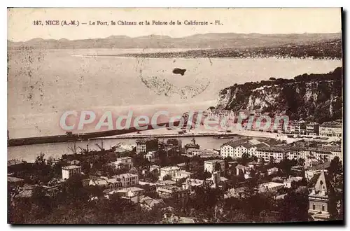 Cartes postales Nice Le Pont Le Chateau Et La Pointe De La Californie