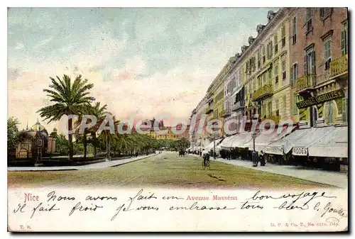 Cartes postales Nice Avenue Massena