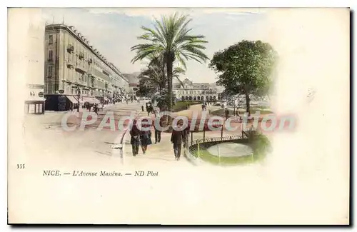 Cartes postales Nice L'Avenue Massena