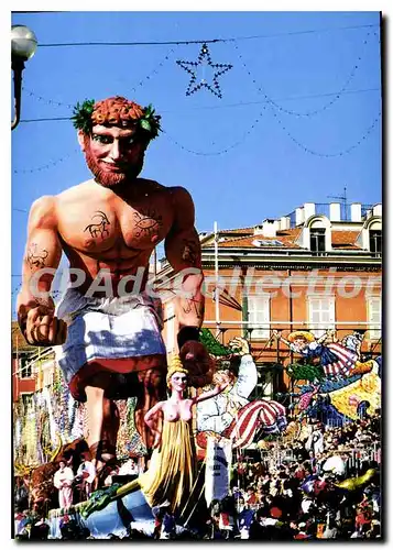 Cartes postales moderne Nice Carnaval 1999 Sa Majeste H�racles Alexis Mossa