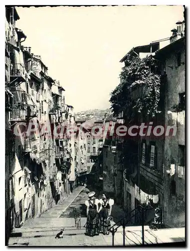 Moderne Karte Nice Une Rue Pittoresque Du Vieux Nice