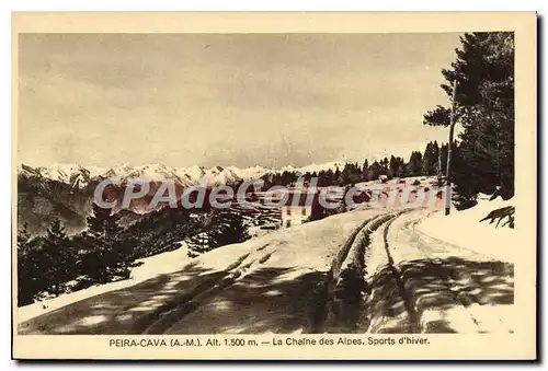 Ansichtskarte AK Peira Cava La Chaine Des Alpes sports d'hiver