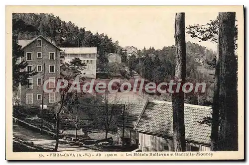 Cartes postales Peira Cava Les Hotels Bellevue et Barralis-Mourey