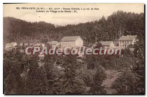 Cartes postales Peira Cava int�rieur du village et les hotels