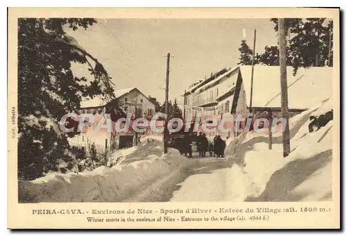 Cartes postales Peira Cava Sports D'Hiver entr�e du village