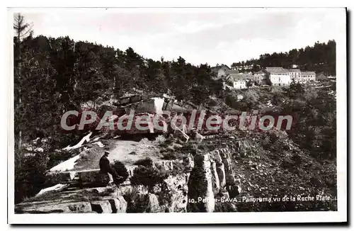 Cartes postales Peira Cava Panorama Vu De La Roche Plate