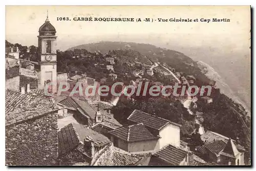 Cartes postales Roquebrune Vue Generale et cap martin