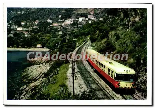 Moderne Karte Roquebrune Cap Martin locomotive automoteur 425 chevaux