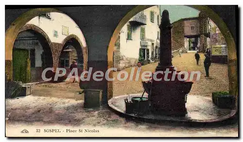 Cartes postales SOSPEL place saint Nicolas