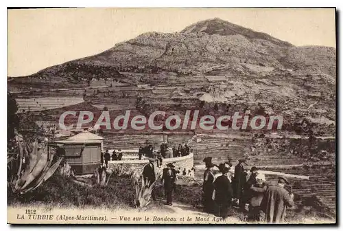 Cartes postales LA TURBIE vue sur le Rondeau et le Mont Agel