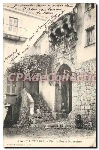 Cartes postales LA TURBIE vieille porte romaine