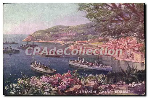 Cartes postales VILLEFRANCHE-sur-MER vue g�n�rale