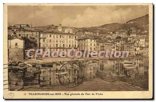 Cartes postales VILLEFRANCHE-sur-MER vue g�n�rale du port de p�che